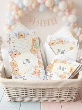 Invitación a un Baby Shower: Traditional Baby on Cloud Design – Classic 8 Ct